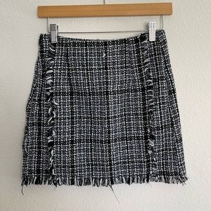 Shein Black, White and Blue Skirt